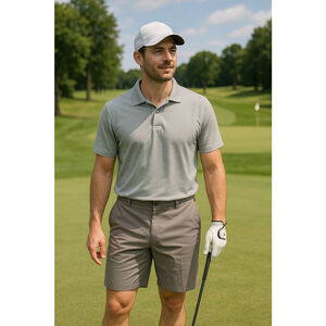 PROTO Gray Flat Front Men's Shorts Waist 52